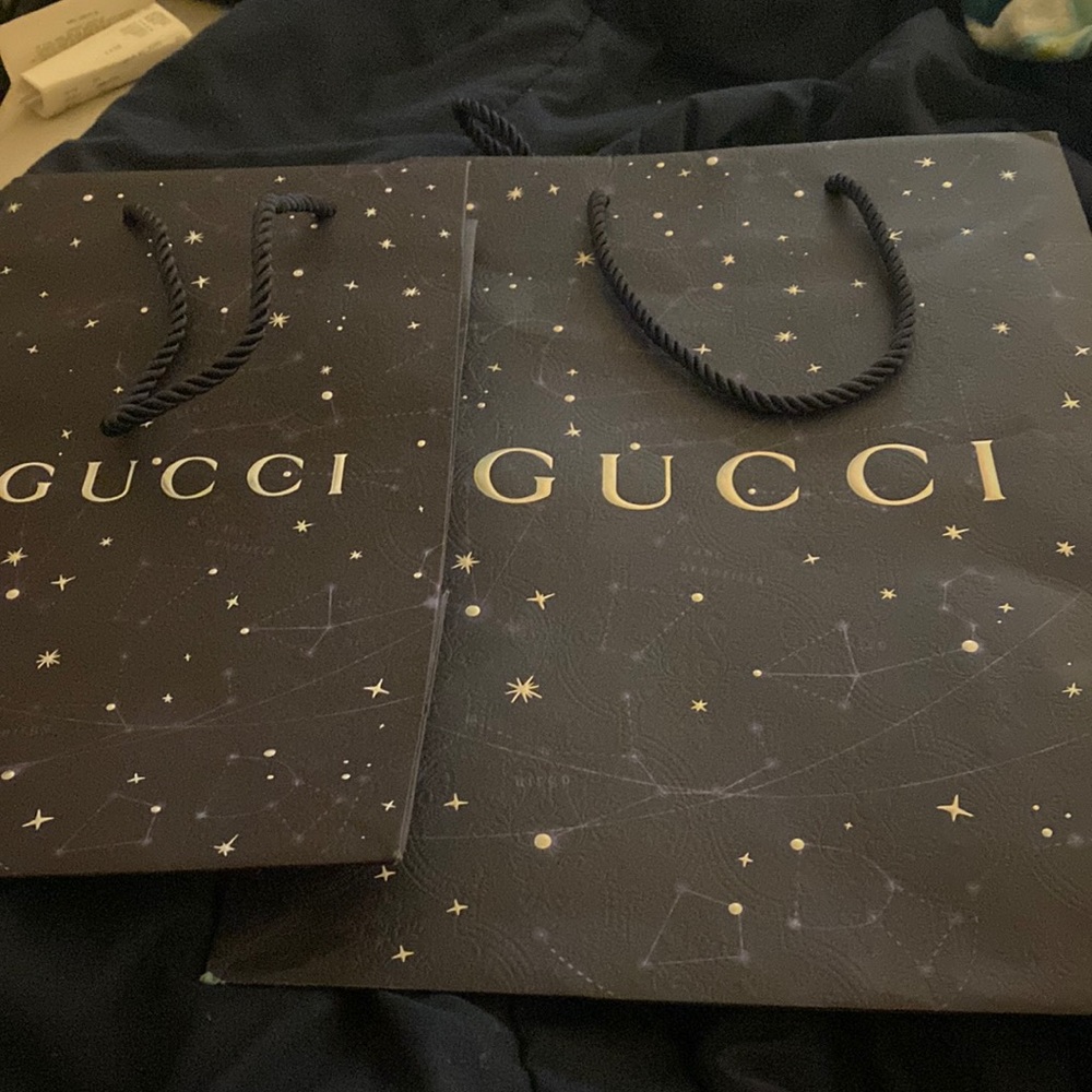 2 Gucci gift bags